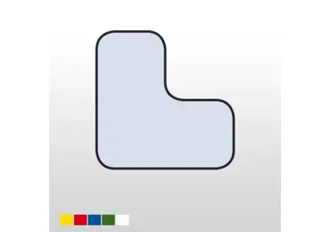 Samolepící značení umístění palet s potiskem WT-5210 | 7110, tvar ''L''